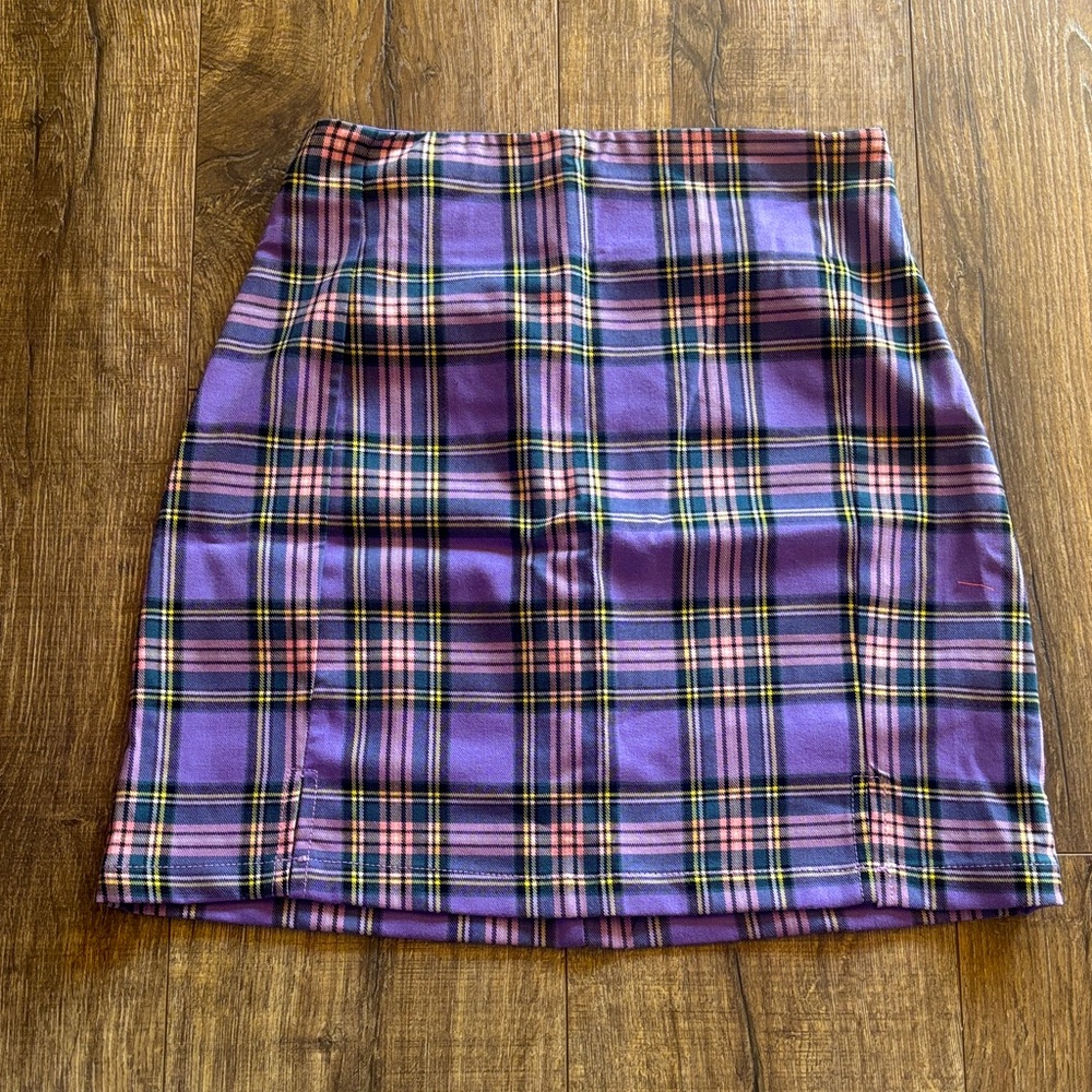 Plaid Purple J. Galt Skirt